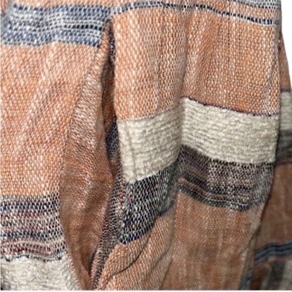 Lulu’s Striped Orange Linen Blend Oversized
Flowy Dress(Size Small) - Picture 6 of 8